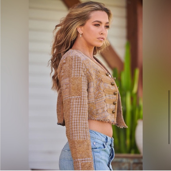 ❤️RARE! Free People Juliette Cropped Jacket - Picture 4 of 7